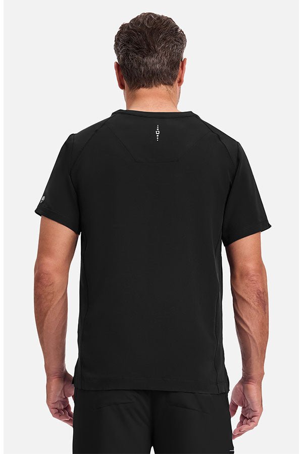 Healing Hands 360 Men's Steven Top HH2382 Black – V-neck modern fit scrub top available in Kuwait GCC