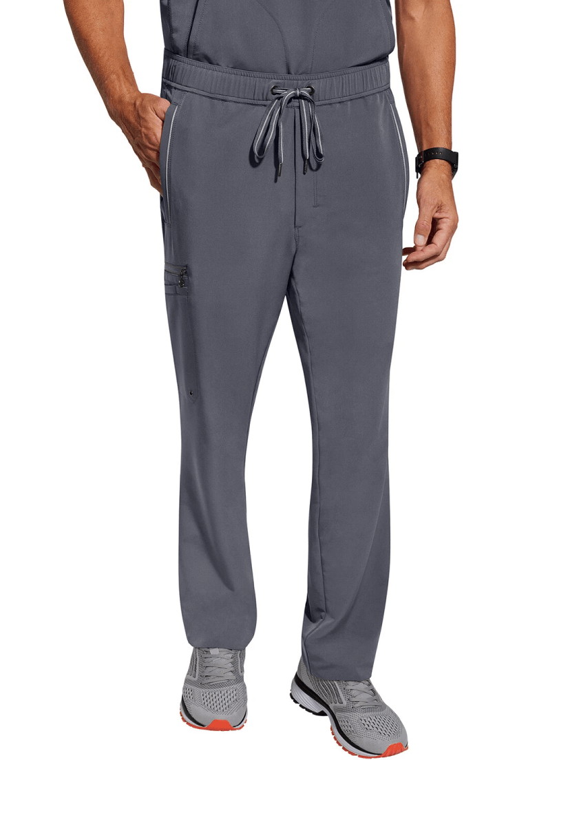 Healing Hands 360 Pant -Black HH9173 – Multi-pocket medical uniform with zipper and welt pockets.