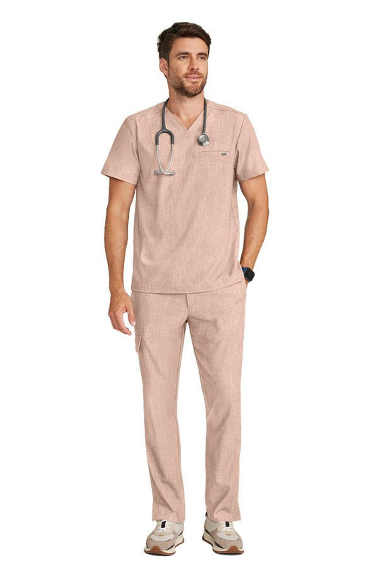 Healing Hands Men's Ari V-Neck Top & Angelo Scrub Pant – Medical Scrub Set for Nurses & Healthcare Professionals