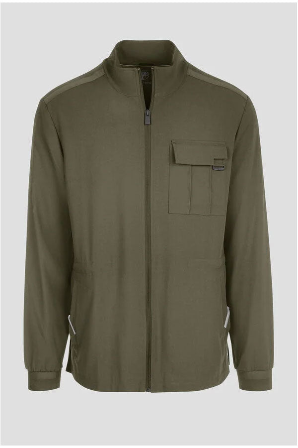 Healing Hands Quest Men's 4-Pocket Stretch Zip Front Utility Scrub Jacket Style HH361 – Medical Jacket for Healthcare Workers