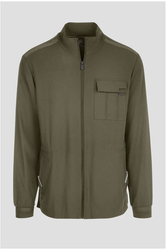 Healing Hands Quest Men's 4-Pocket Stretch Zip Front Utility Scrub Jacket Style HH361 – Medical Jacket for Healthcare Workers